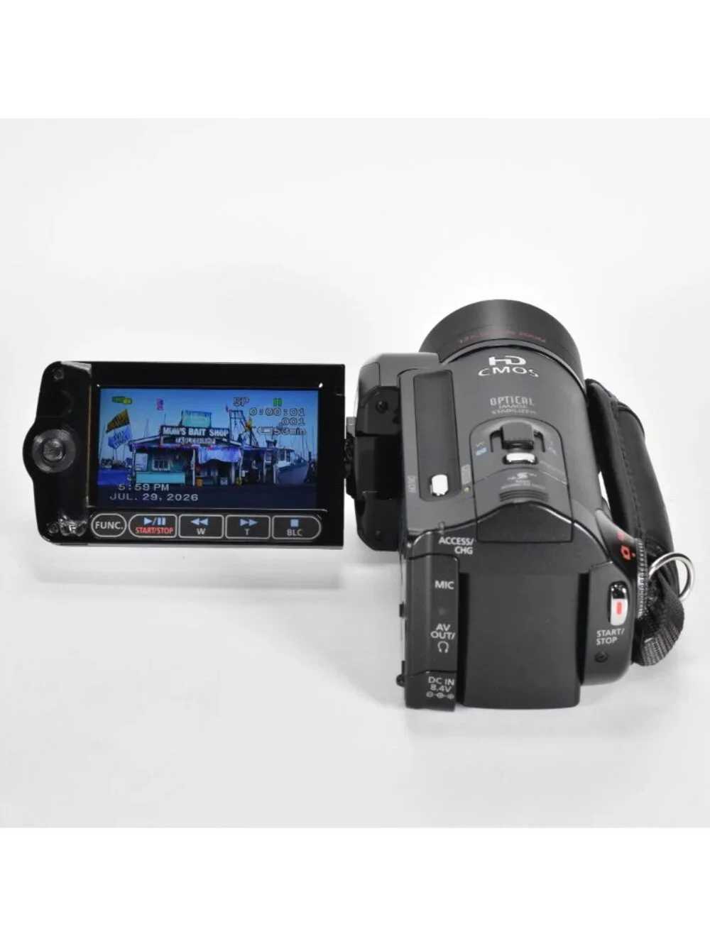 Canon VIXIA HF-10 AVCHD 16GB Dual Flash Memory HD Camcorder 12x Opt Zoom 16GB SD
